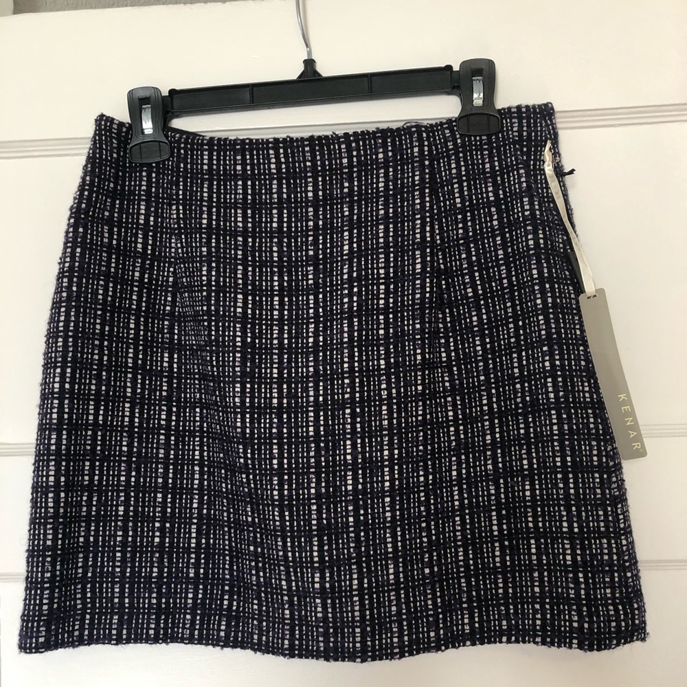 Kenar Wool Blend Mini Skirt
